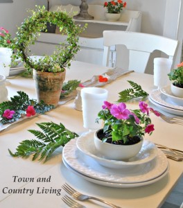 Garden Party Table Setting