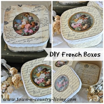 DIY French Boxes by Town and Country Living