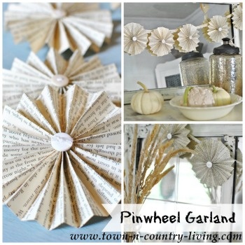DIY Pinwheel Garland by Town and Country Living