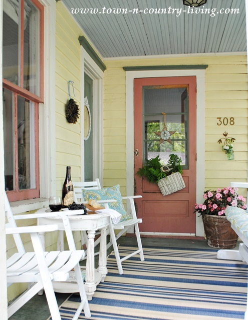 Summer Farmhouse Porch at Town and Country Living