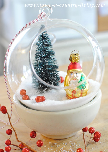 How to create hanging snow globes for Christmas
