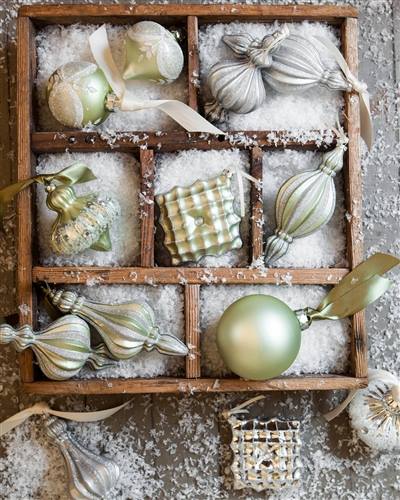 Sparkle and Snowflake Ornaments from Balsam Hill