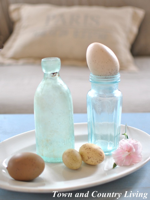 Easter Eggs and Aqua Bottles