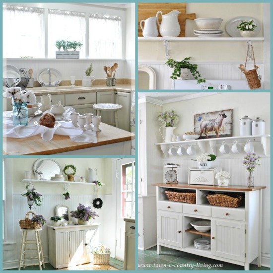 Kitchen-Collage via Town and Country Living