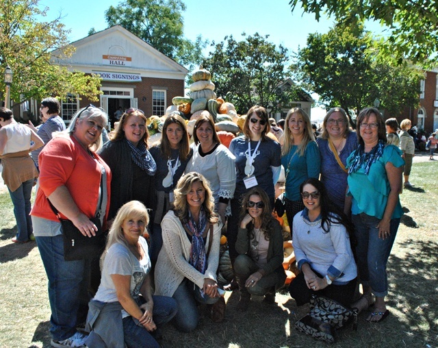 Country Living editor with bloggers at Country Living Fair