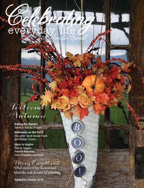 Celebrating Everyday Life Magazine Fall Issue via Town and Country Living