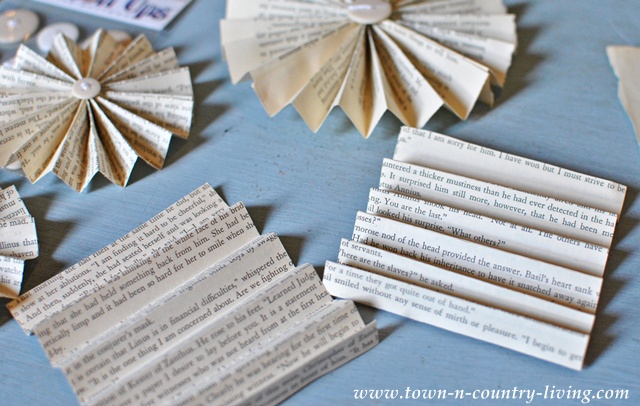 How to make a paper fan garland via Town and Country Living