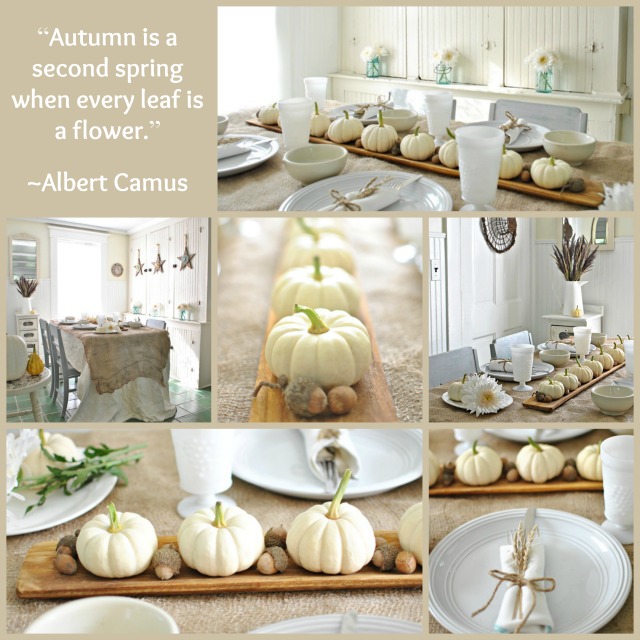 Autumn Decorating with Baby Boos via Town and Country Living