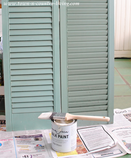 How to repurpose shutters via Town and Country Living