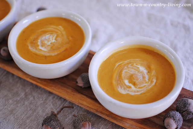 Savory Butternut Squash Soup Recipe via Town and Country Living