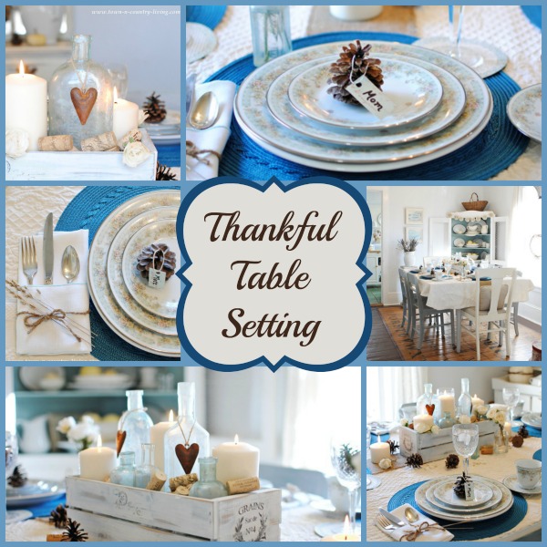 Thanksgiving Table Setting via Town and Country Living