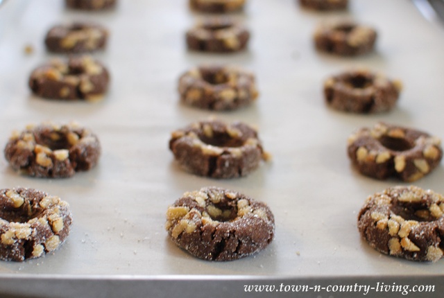 Chocolate Caramel Thumbprint Cookies Recipe