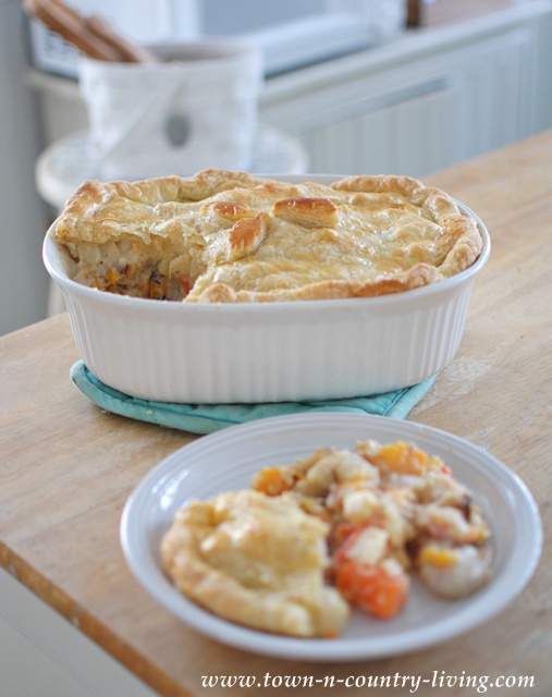 Vegetable Pot Pie at Town and Country Living