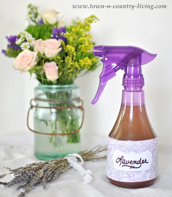 Lavender Linen Spray DIY by Town and Country Living