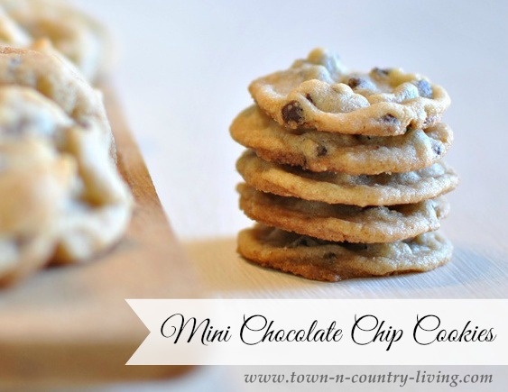 Mini-Chocolate-Chip-Cookies by Town and Country Living