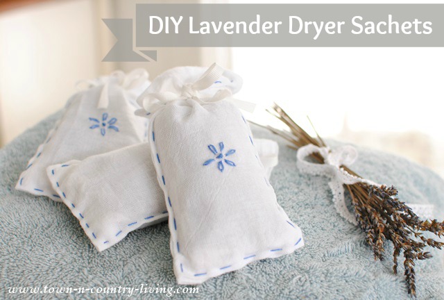 DIY Lavender Sachets Tutorial by Town and Country LIving