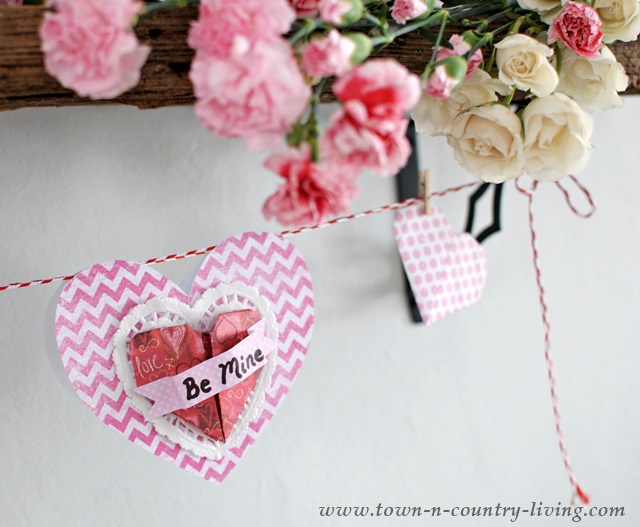 Paper Valentine Hearts by Town and Country Living