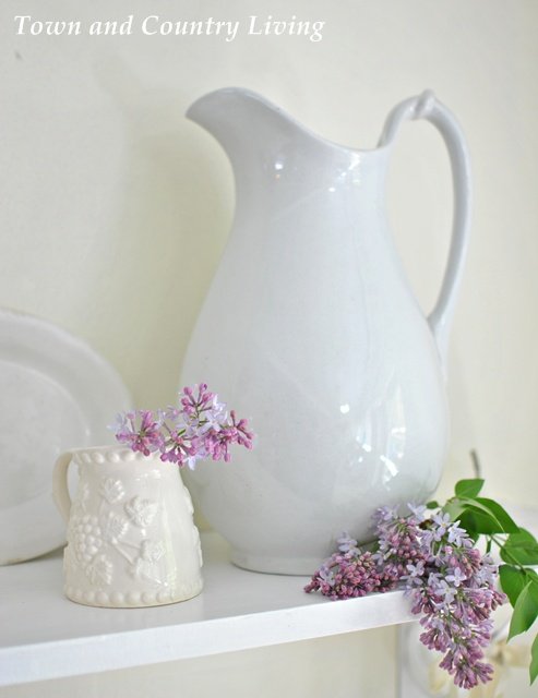 Collecting White Ironstone via Town and Country Living
