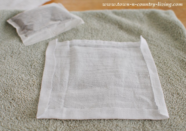 Creating muslin bags for lavender dryer sachets