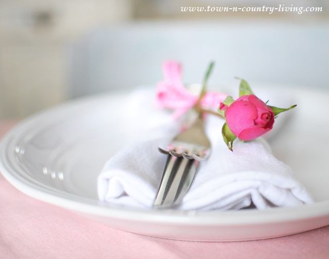 Valentine's Day place setting