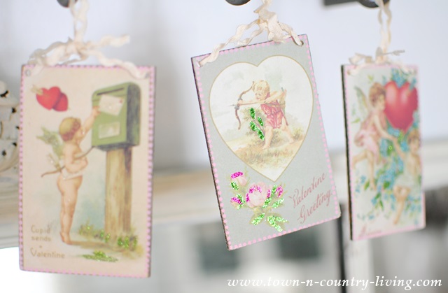 Vintage Valentine's via Town and Country Living