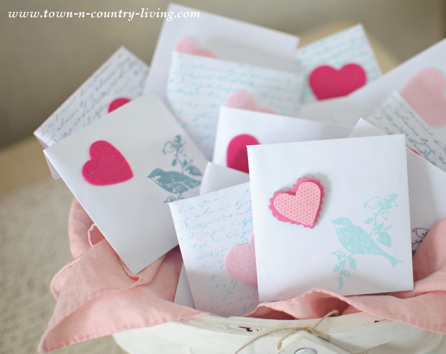 Handmade Valentine's Day Cards and Envelopes