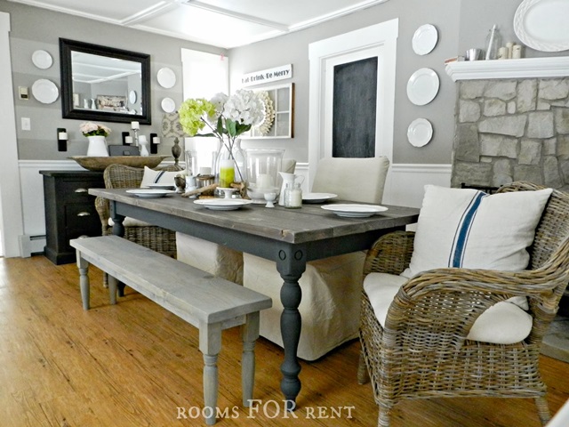 Farmhouse Dining Table - Rooms for Rent