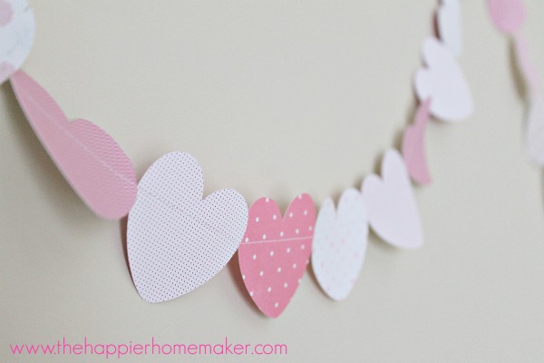 Happier Homemaker Paper Heart Garland