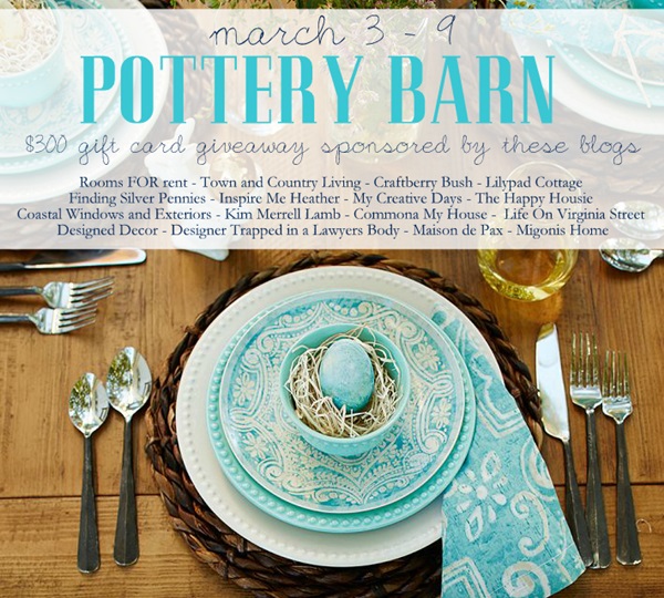 Pottery Barn Gift Card Giveaway