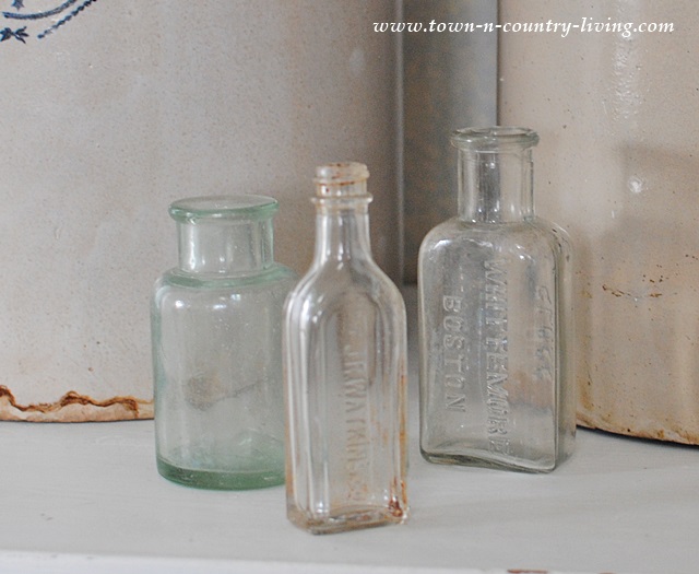 Vintage bottle flea market finds