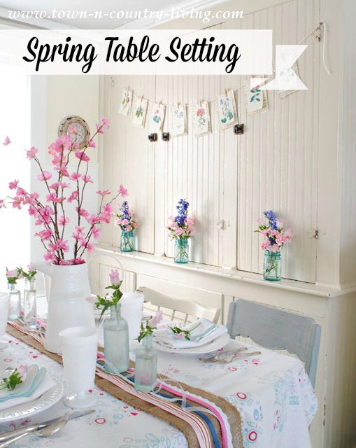Spring Floral Table Setting