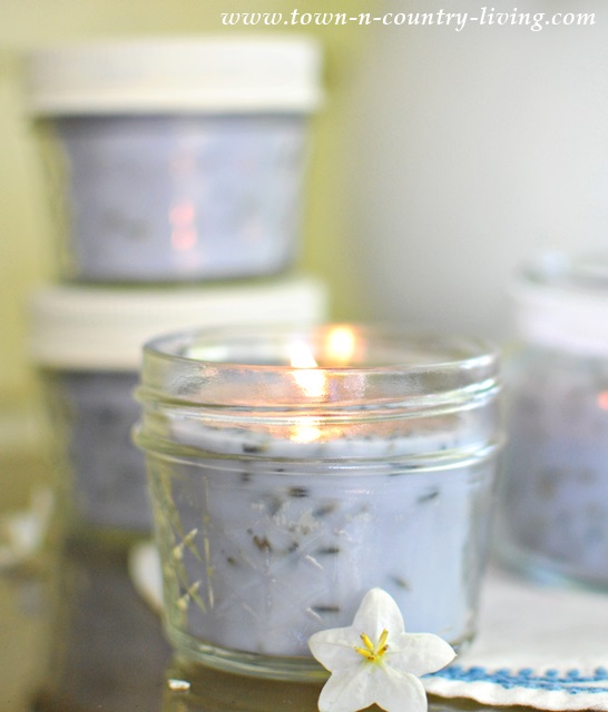 DIY French Lavender Candles