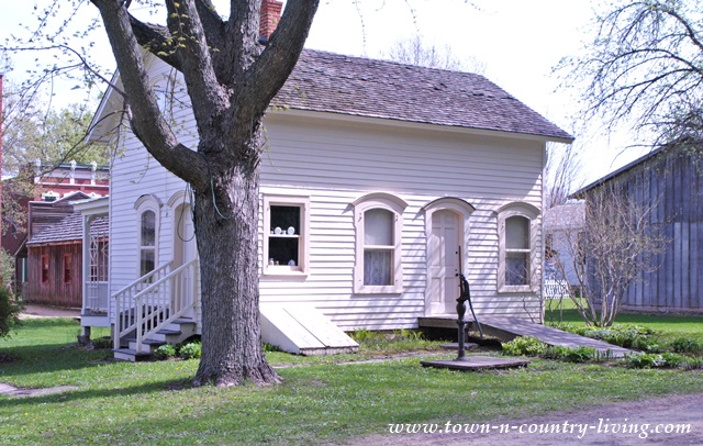 Historic Home at Midway Village in Rockford, Illinois