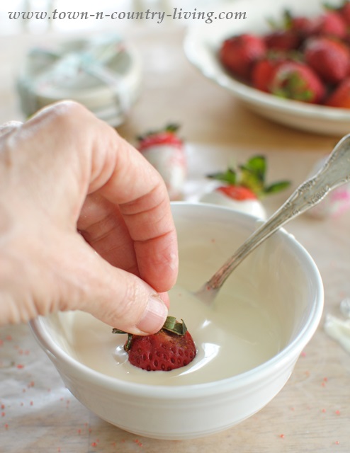 How to make white chocolate covered strawberries