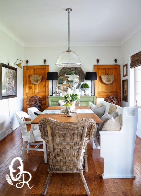 Innovative eclectic dining room
