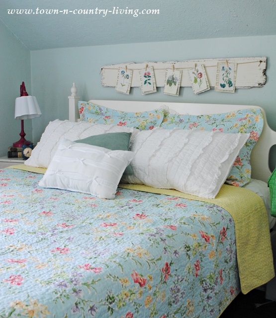 Laura Ashley Quilt on Cottage Bed