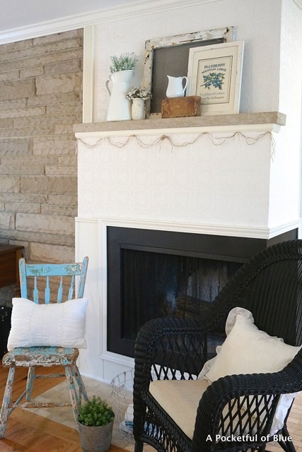 Corner Summer Style Fireplace
