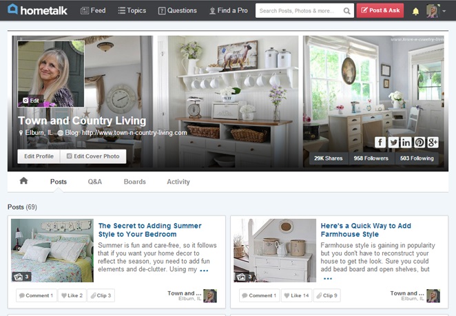 Town and Country Living on Hometalk