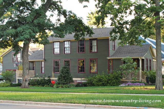 Green Clapboard House in Historic Geneva Illinois