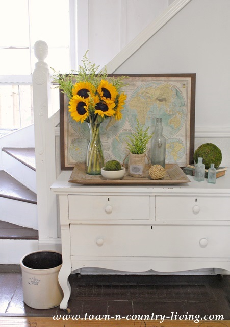 Late Summer Vignette with Sunny Sunflowers
