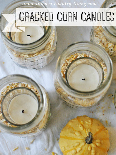 Quick and Easy Cracked Corn Candles