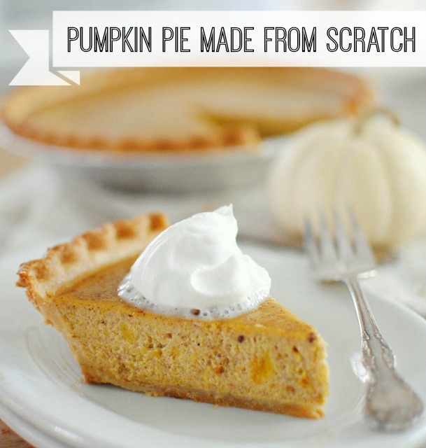 Pumpkin Pie Made from Scratch