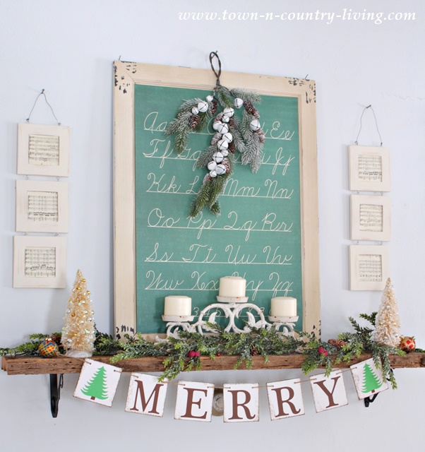 DIY Christmas Decor - Decorating a Mantel