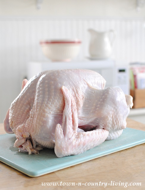 Clean your turkey inside and out before putting it in its brine bath.