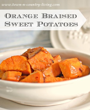 Orange Braised Sweet Potatoes