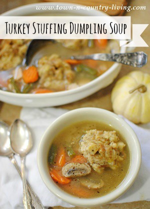 Turkey Stuffing Dumpling Soup
