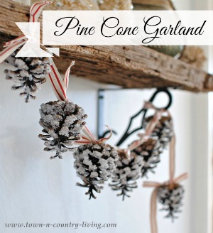 DIY Pine Cone Garland