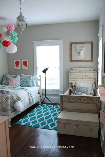 Charming Home Tour. The kids room at Skies of Parchment