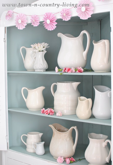 White Ironstone Pitcher Collection