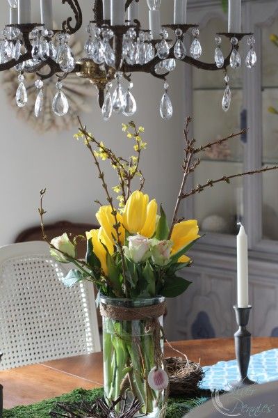 Spring Dining Room at Finding Silver Pennies